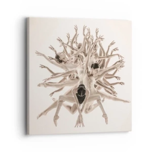 Quadro su tela - Stampe su Tela - Fiorendo nella danza - 30x30 cm