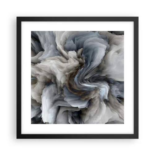 Poster in cornice nera - Pietra in fiore - 40x40 cm
