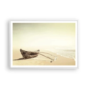 Poster in cornice bianca - Ricordo dei mari del sud - 100x70 cm