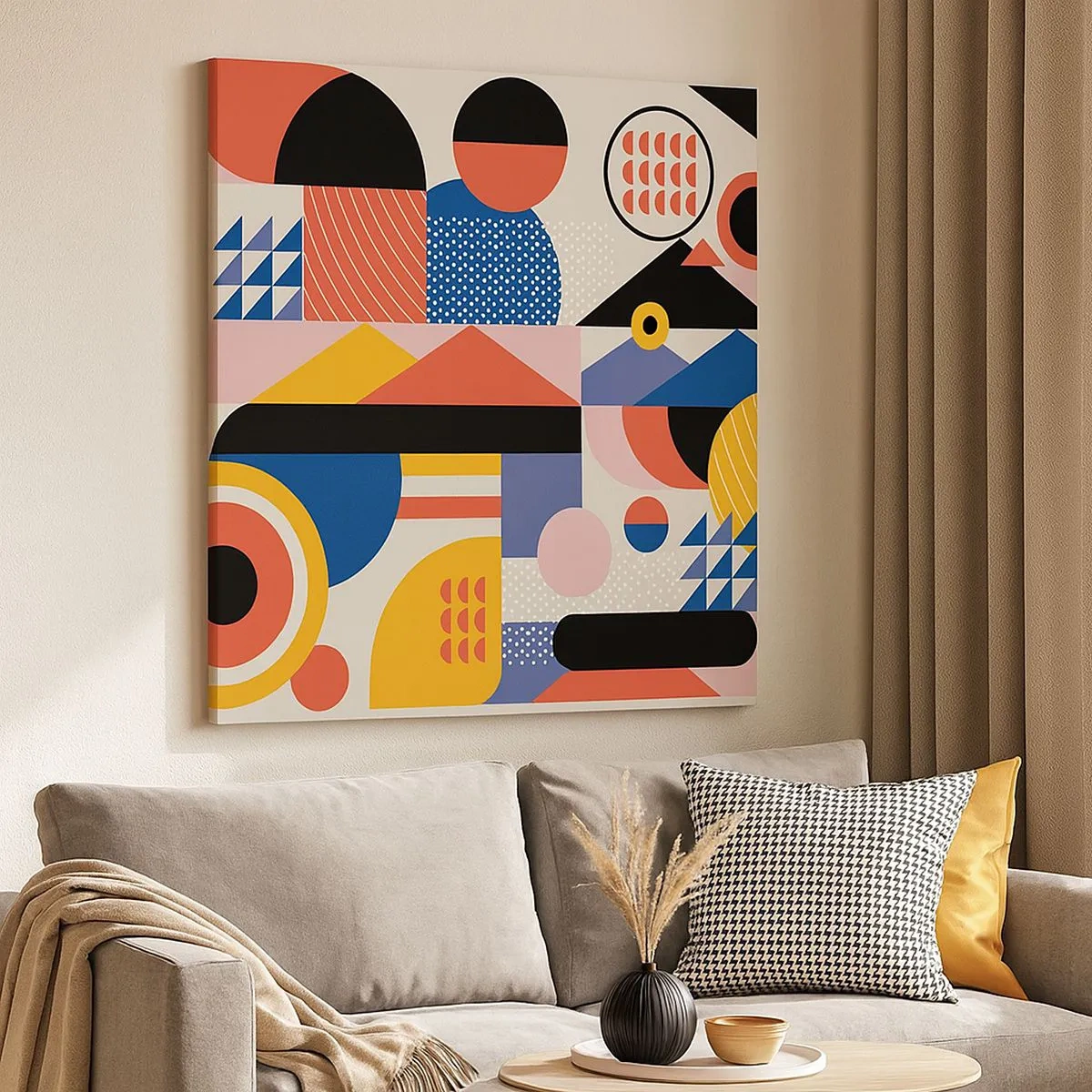 Quadro su tela - Stampe su Tela - Composizione: divertiti - 30x30 cm