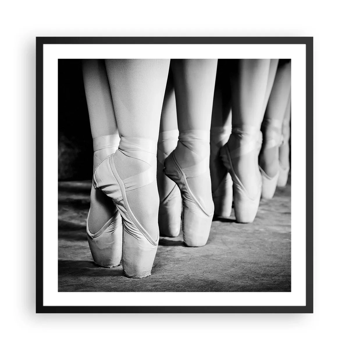 Poster in cornice nera - Insieme, con leggerezza - 60x60 cm