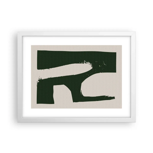 Poster in cornice bianca - Golfi di bianco - 40x30 cm