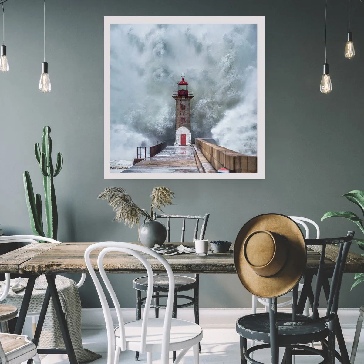 Poster - Fragore delle acque, rumore di tempesta - 60x60 cm