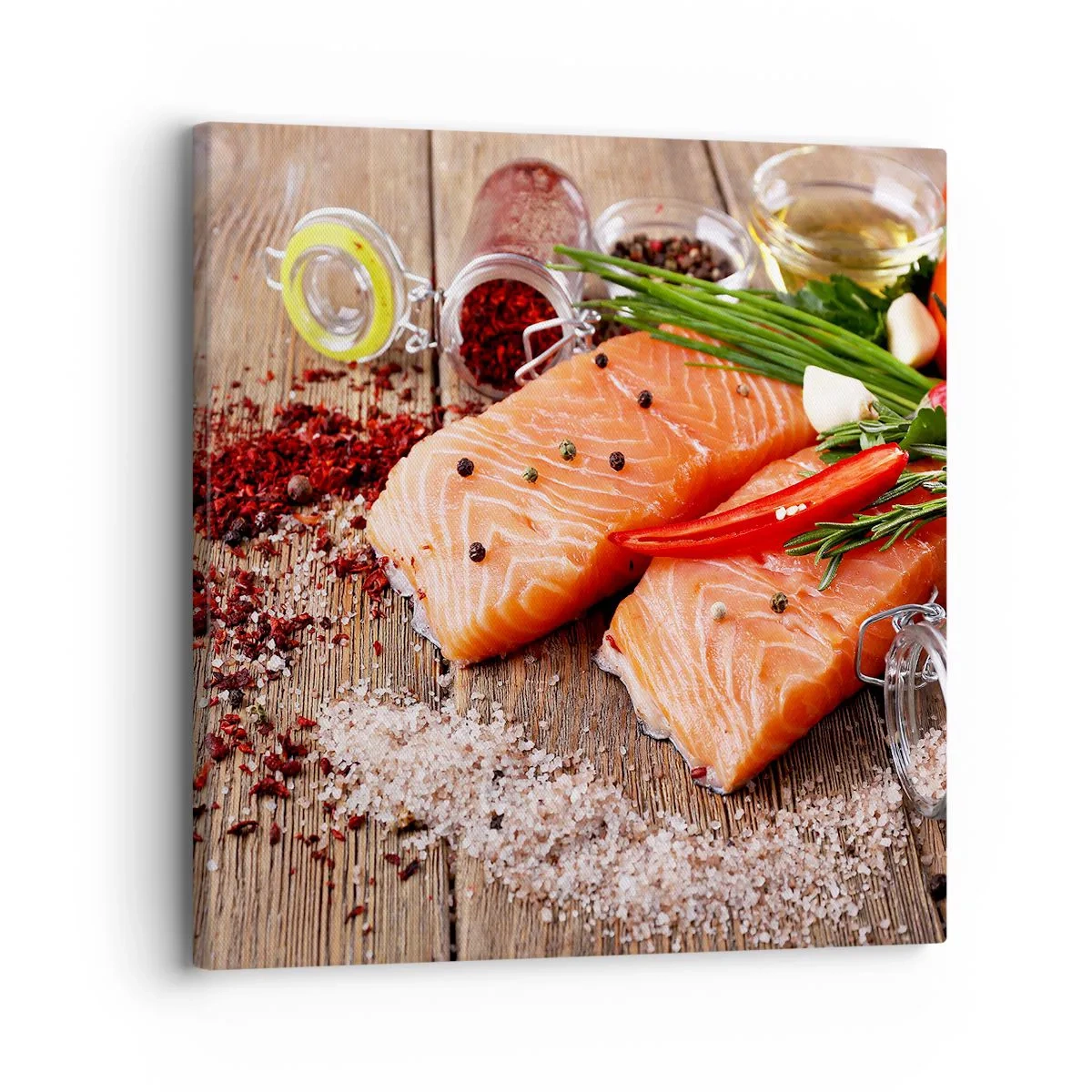 Quadro su tela - Stampe su Tela - Avventura norvegese in cucina - 30x30 cm