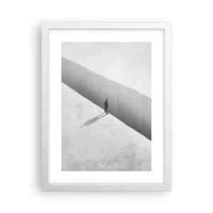 Poster in cornice bianca - Un obiettivo chiaro - 30x40 cm