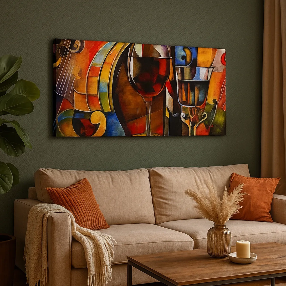 Quadro su tela - Stampe su Tela - E il mondo riprende colore - 30x30 cm