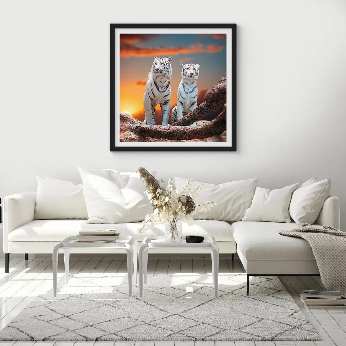 Poster in cornice nera - Proprio come a Narnia - 40x40 cm