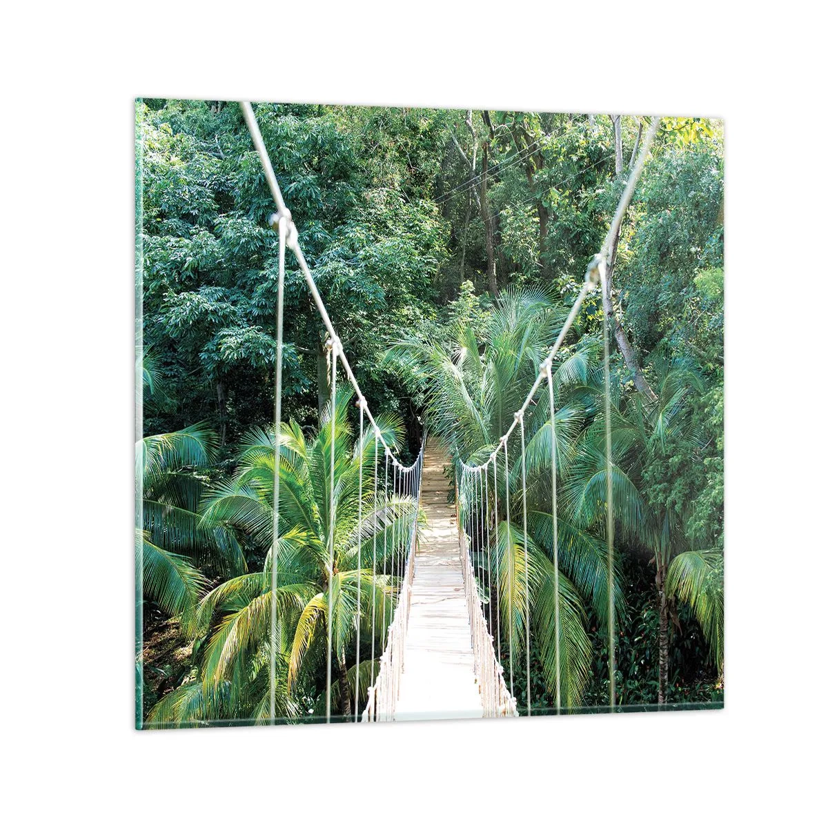 Quadro su vetro - Welcome to the jungle! - 30x30 cm