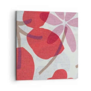 Quadro su tela - Stampe su Tela - Composizione di fiori in rosa - 70x70 cm