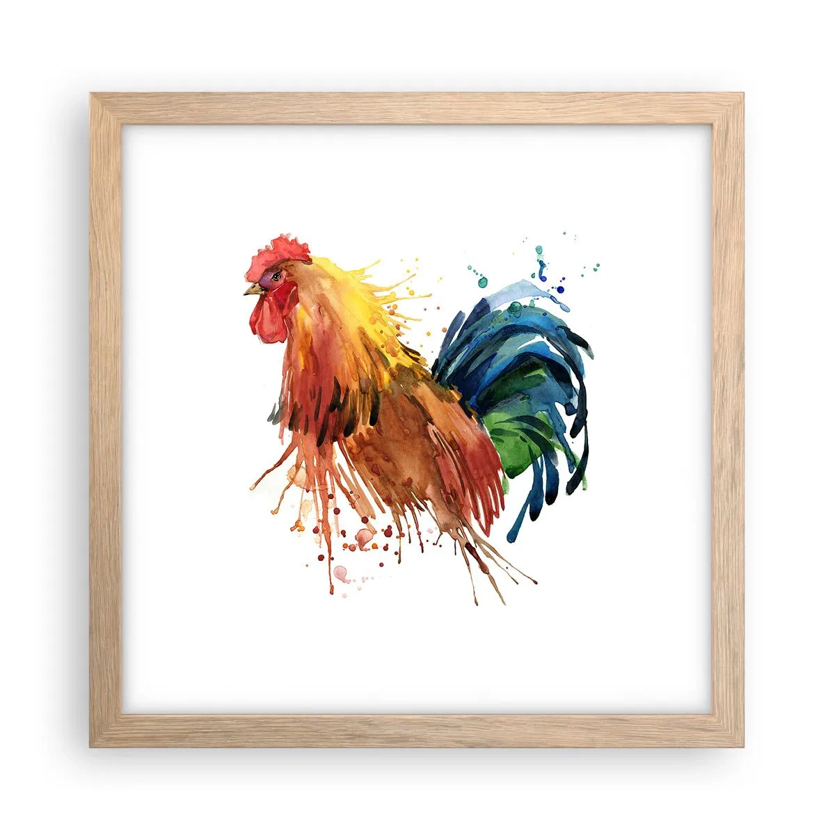 Poster in cornice rovere chiaro - Abito reale, orgoglio reale - 30x30 cm