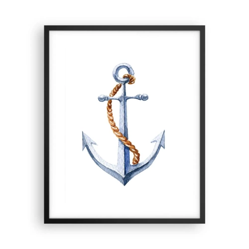 Poster in cornice nera - Benvenuta avventura! - 40x50 cm