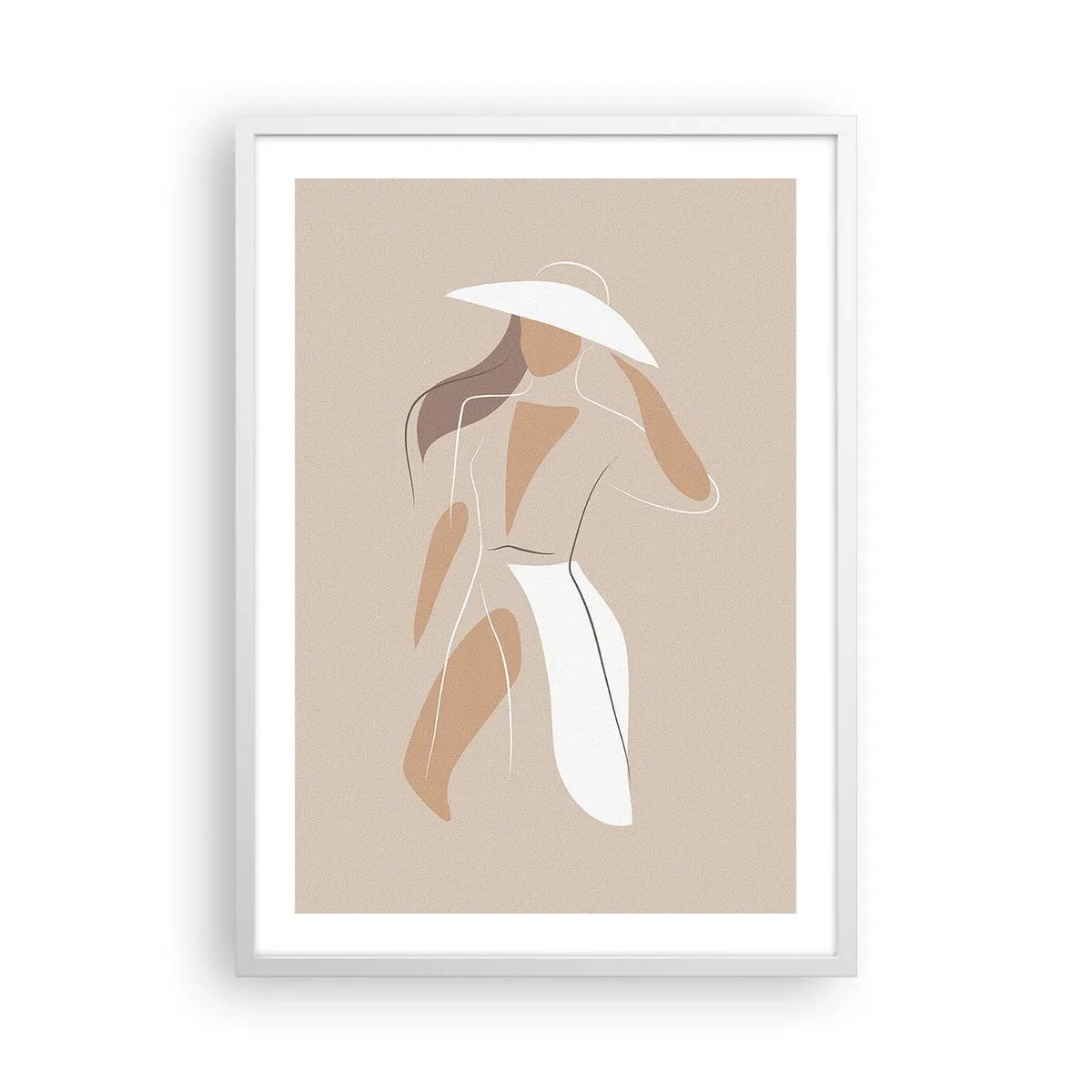 Poster in cornice bianca - La moda è un gioco - 50x70 cm