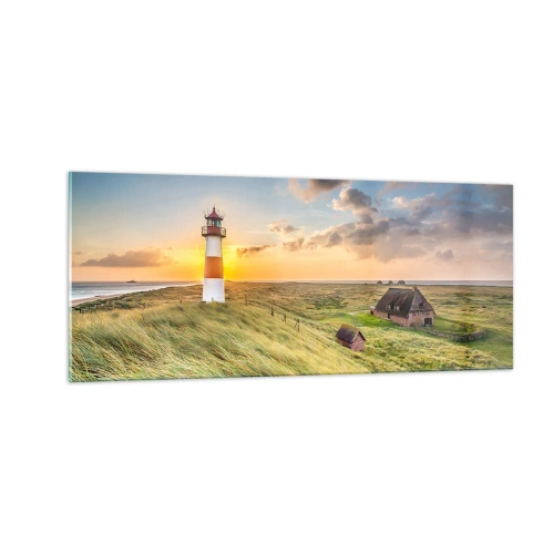 Quadro su vetro - Tra le onde - 100x40 cm