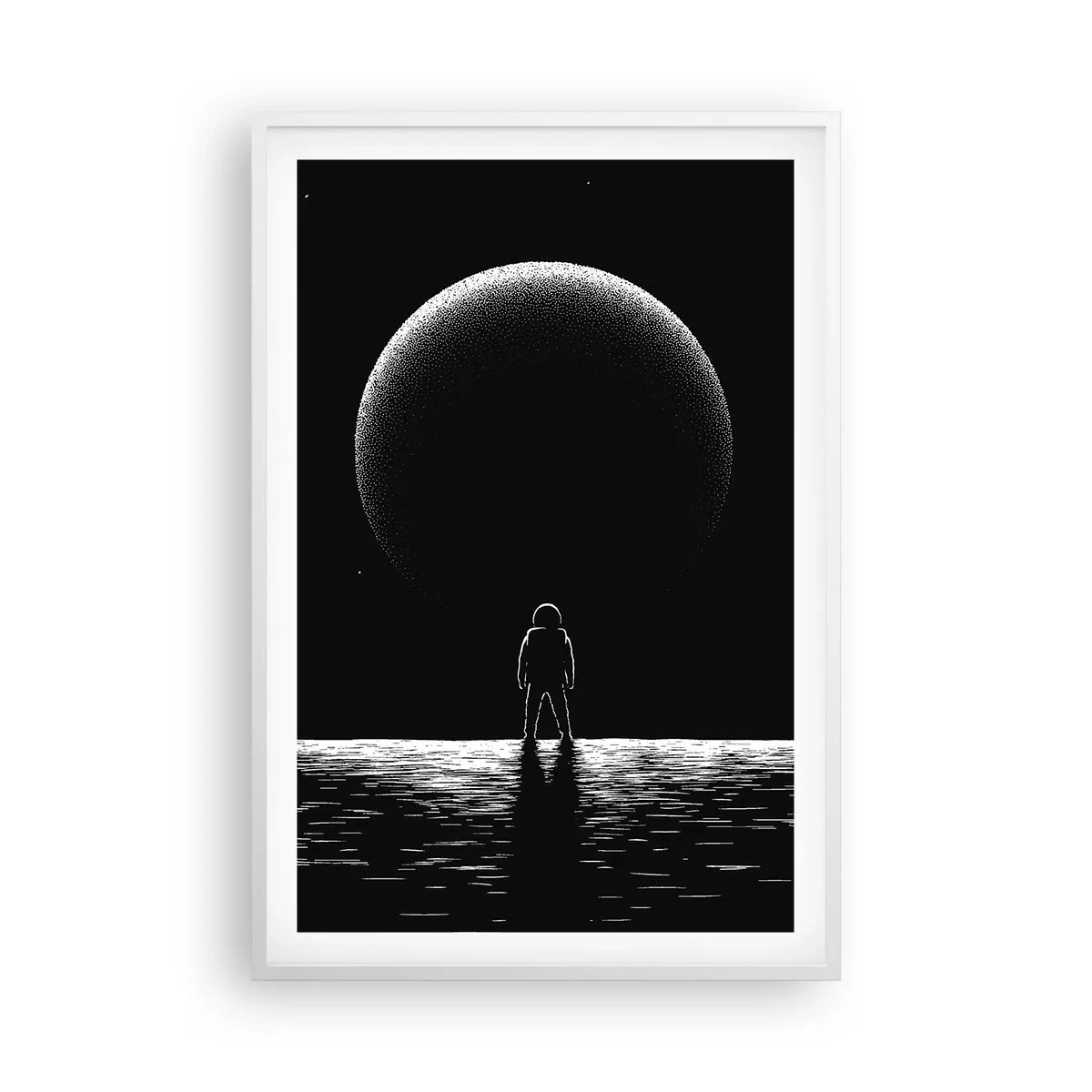 Poster in cornice bianca - Faccia a faccia - 61x91 cm