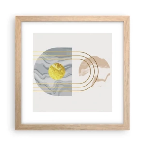 Poster in cornice rovere chiaro - Chiarezza e lucentezza - 30x30 cm