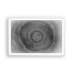 Poster in cornice bianca - I segni del tempo - 91x61 cm