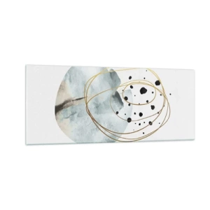 Quadro su vetro - Nell'abbraccio dello spazio - 100x40 cm