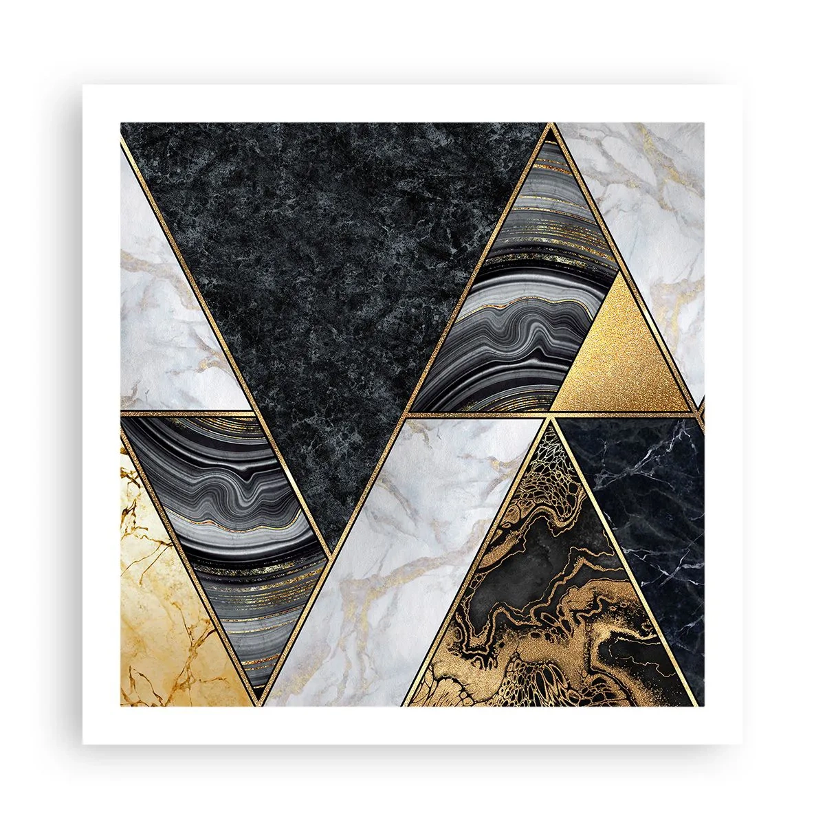 Poster - Pietra su pietra - 60x60 cm