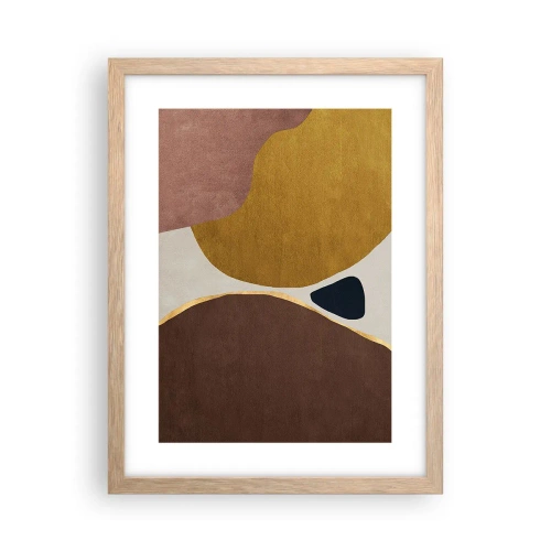 Poster in cornice rovere chiaro - Astrazione: un luogo nello spazio - 30x40 cm