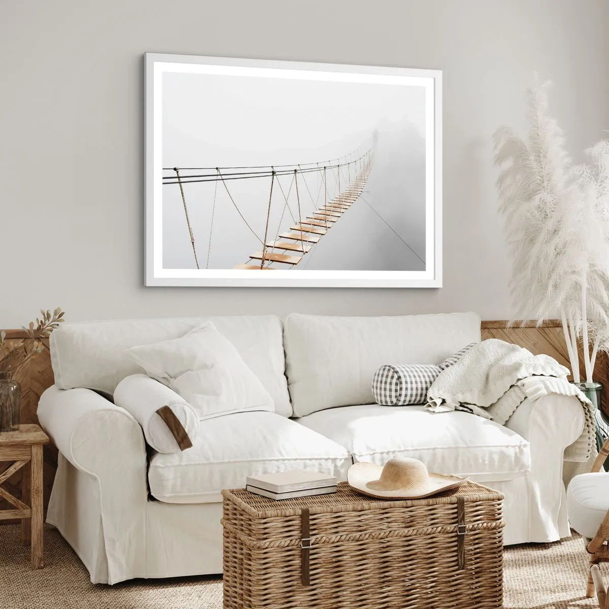 Poster in cornice bianca - Dove ti porta? - 50x40 cm