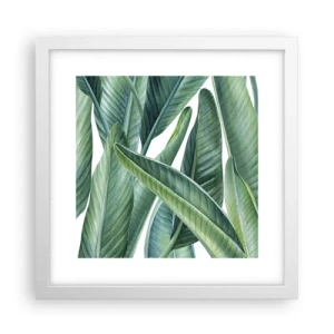 Poster in cornice bianca - Il verde in sé - 30x30 cm