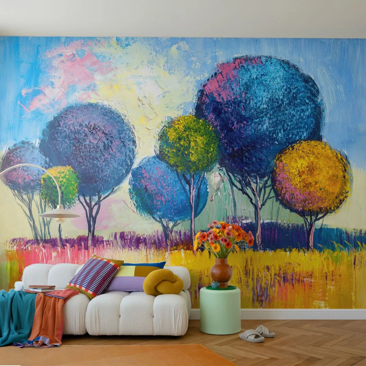 Fotomurali Standard Eco - Sfera: forma ideale - Astrazione, Paesaggio, Grafica - 200x140 cm