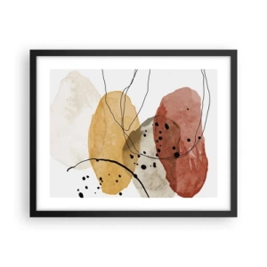 Poster in cornice nera - Come aria leggera e trasparente - 50x40 cm