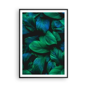 Poster in cornice nera - Nella folla verde - 70x100 cm
