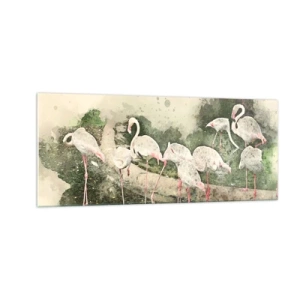 Quadro su vetro - Sogno esotico - 100x40 cm
