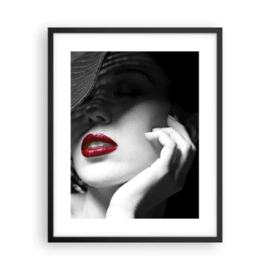 Poster in cornice nera - Studio in scarlatto - 40x50 cm