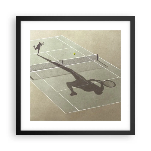 Poster in cornice nera - Sconfiggere se stesso - 40x40 cm