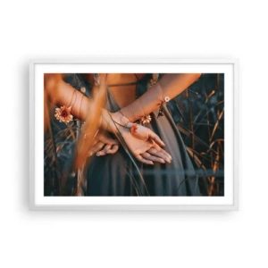 Poster in cornice bianca - Legata alla natura - 70x50 cm