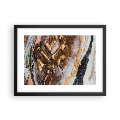 Poster in cornice nera - L'elemento della terra - 40x30 cm