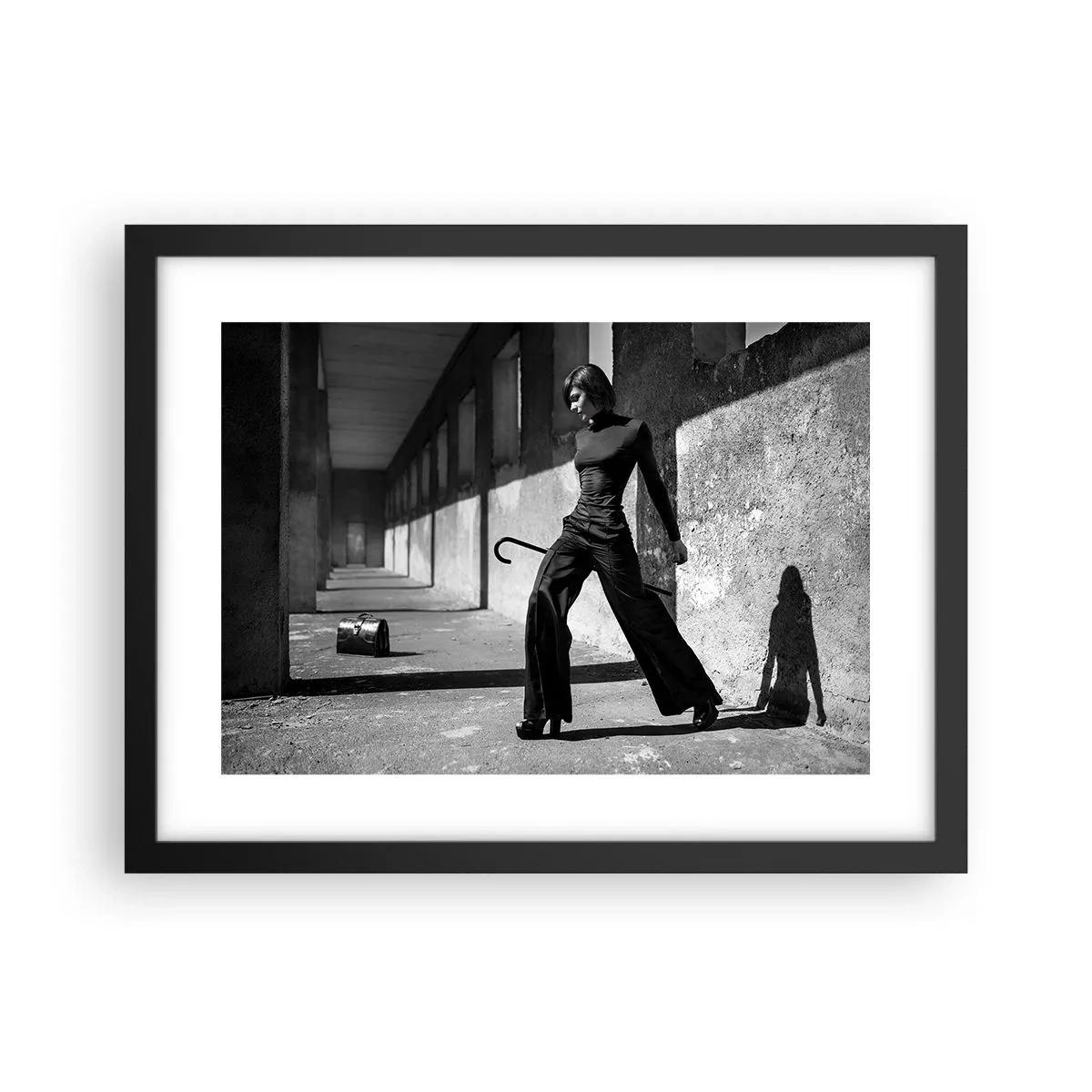 Poster in cornice nera - Eleganza cittadina - 40x30 cm