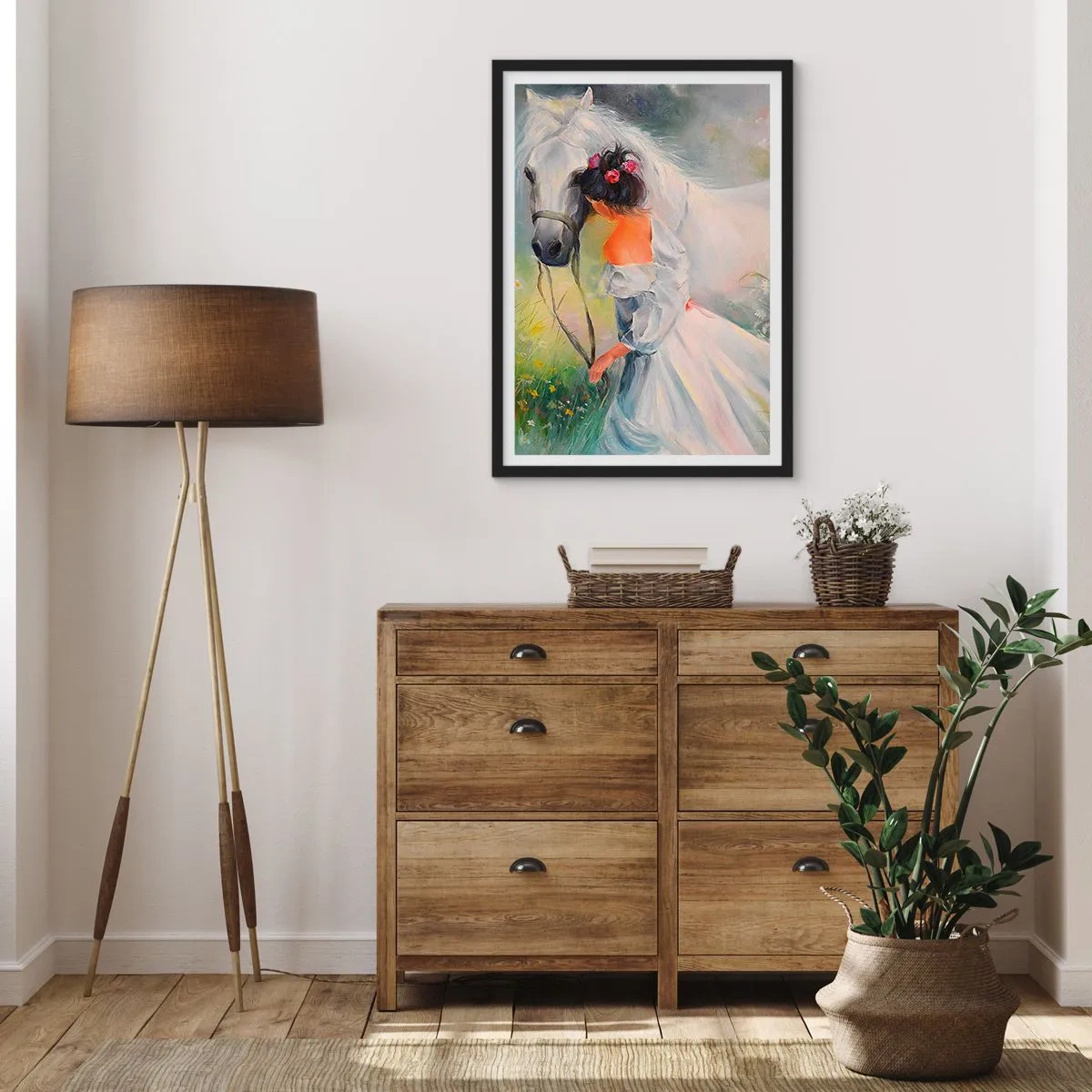 Poster in cornice nera - Come in un bel sogno - 40x50 cm