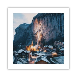 Poster - Lo spirito luminoso dell'inverno - 40x40 cm