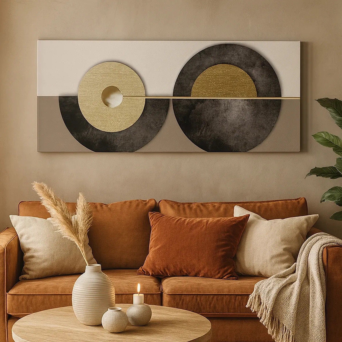 Quadro su tela - Stampe su Tela - Variazioni attorno al cerchio - 30x30 cm