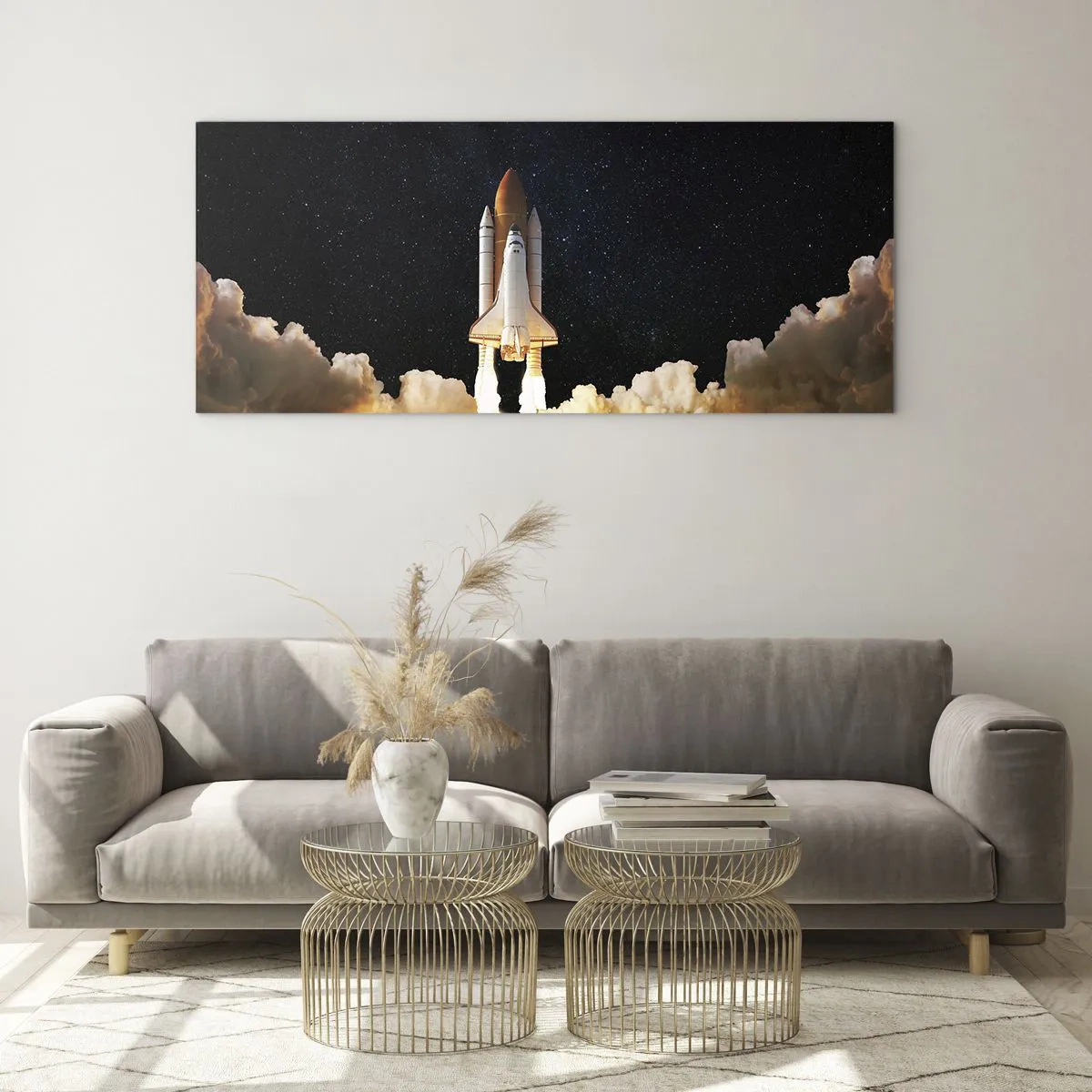 Quadro su vetro - Ad astra! - 90x30 cm
