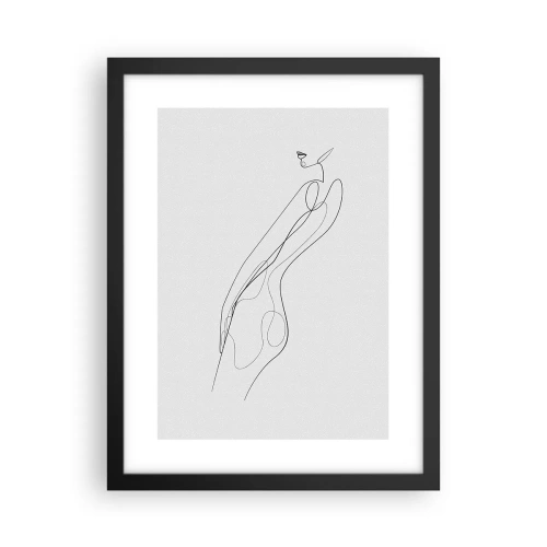 Poster in cornice nera - Appena una promessa - 30x40 cm