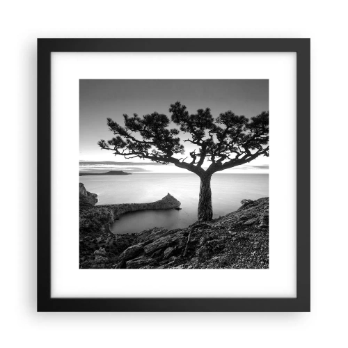 Poster in cornice nera - Pace fino all'orizzonte - 30x30 cm