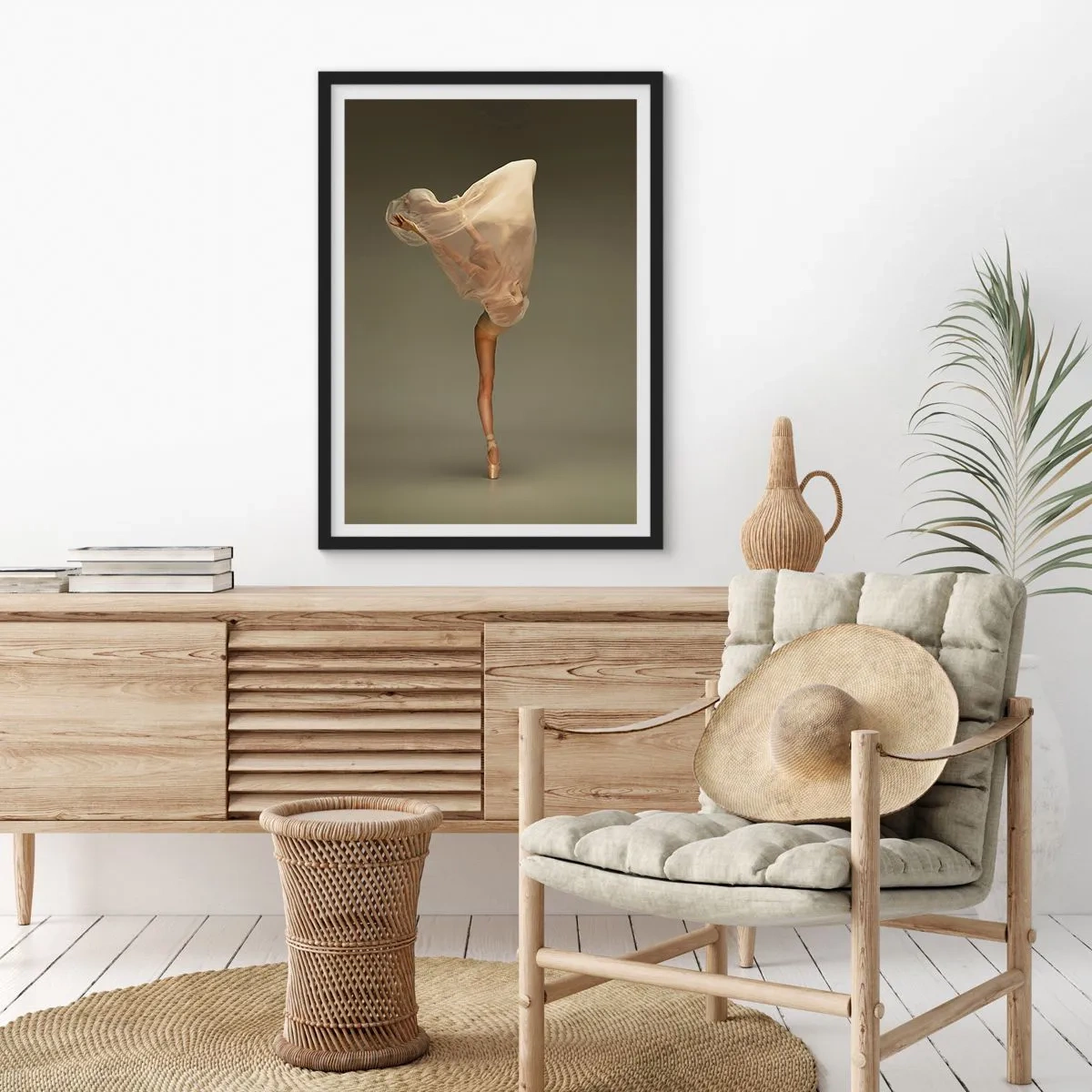 Poster in cornice nera - Adesso vola via - 61x91 cm