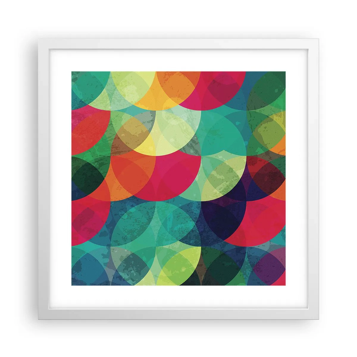 Poster in cornice bianca - Ascensione arcobaleno - 40x40 cm