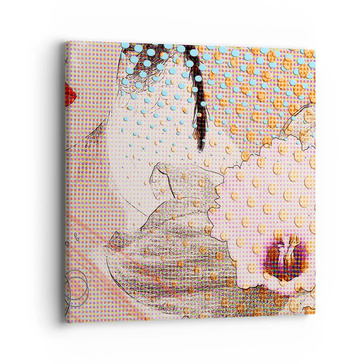 Quadro su tela - Stampe su Tela - Eroina dei fumetti - 40x40 cm