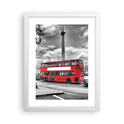 Poster in cornice bianca - Il vero flusso sanguigno della città - 30x40 cm
