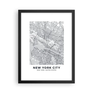 Poster in cornice nera - Anatomia della metropoli - 30x40 cm