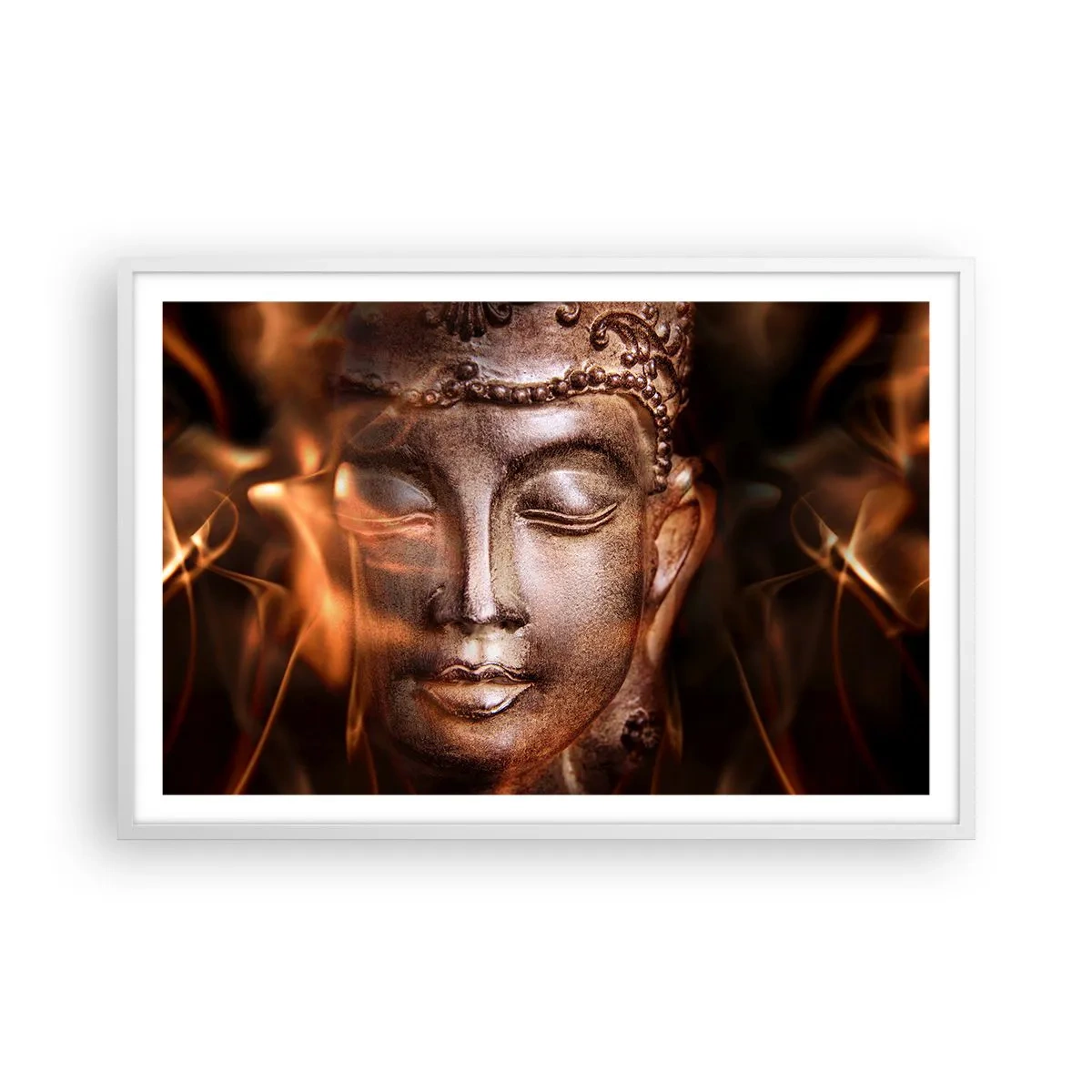 Poster in cornice bianca - Esiste solo qui e ora - 91x61 cm