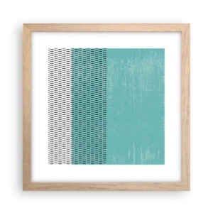 Poster in cornice rovere chiaro - Composizione equilibrata - 30x30 cm