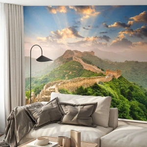 Fotomurali Premium Canvas - La grandezza che non passa mai - Paesaggio, La grande Muraglia cinese, Asia - 350x256 cm