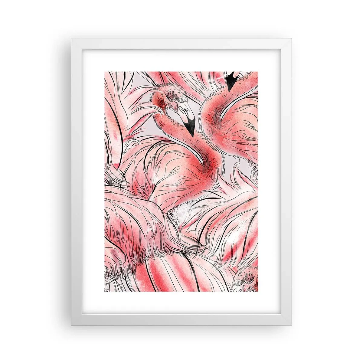 Poster in cornice bianca - Corpo di ballo alato - 30x40 cm