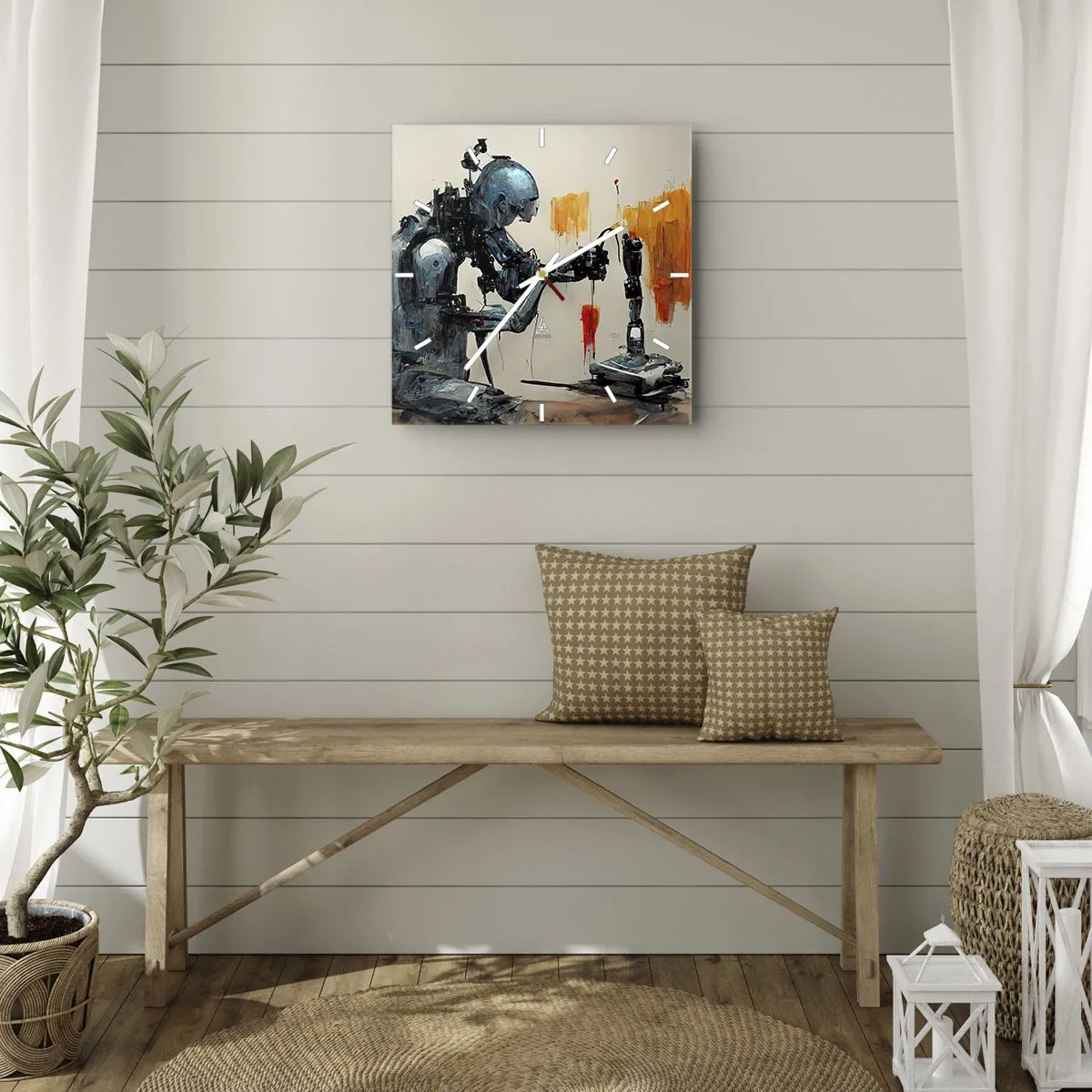 Orologio da parete - Orologio in Vetro - È già domani... - 40x40 cm